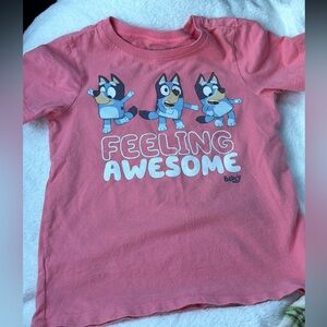 BLUEY Pink T-Shirt - Feeling Awesome 4/5